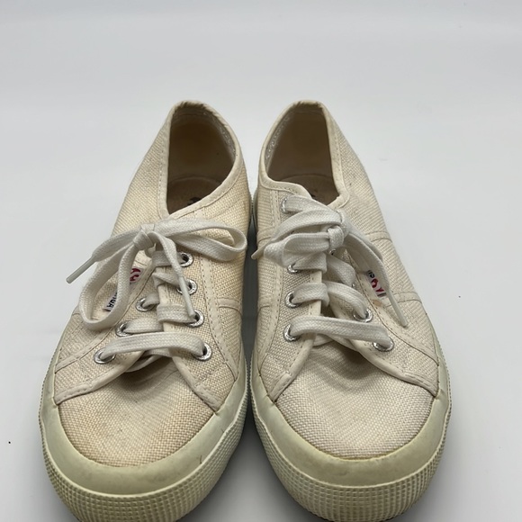 SUPERGA WHITE CANVAS SNEAKERS - Picture 2 of 6
